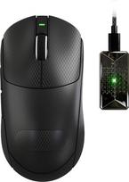 MAMBASNAKE x Attack Shark X8ULTIMATE 59 g lengva belaidė žaidimų pelė | 42 000 DPI PAW3950MAX jutiklis, 8 kHz, BT/2,4 G/USB-C, biuro pelė ir lipni juostelė rankenai, 800 mAh,internetiniai tvarkyklės, skirta vidutinio dydžio ir didelėms rankoms – juoda