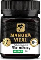 Manuka Vital MGO 800+ Manuka Honig - 100% Echter Premium Manukahonig aus Neuseeland mit zertifiziertem Methylglyoxal Gehalt - mit Analyse-Zertifikat (250g)