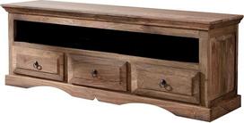 MASSIVMOEBEL24.DE „Leeds“ Nr. 43 televizoriaus staliukas iš šišamo medžio, alyvuotas, pilkos spalvos | 150 x 45 x 55 cm (P x G x A) 36 kg. Klasikinis, surinktas, pagamintas iš vientiso medžio. MASSIVMOEBEL24.DE