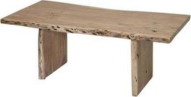 MASSIVMOEBEL24.DE „Pure Acacia“ #307 šiuolaikinis kavos staliukas 120 x 60 x 45 cm, padengtas natūraliu laku