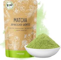 Matcha Organic Powder 100 g I Be priedų - 100 % natūralus I Premium Japan Matcha Tea I Žaliosios arbatos milteliai bioKontor