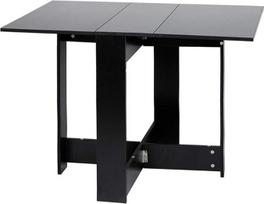 MAYMA virtuvės stalas valgomajam, sulankstomas, nuimamas, 102,5 x 76 x 73 cm, valgomojo stalas, sulankstomas stalas su 2 atvartais, melamino derva dengta medžio drožlių plokštė