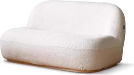 Maža medinė rotango sofos kėdė Avinėlio aksomo išlenktos sofos gyvenamajam kambariui Be kaulų sofa miegamojo erdvėje Butas 141 x 85 x 69 cm