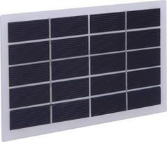 Maži saulės kolektoriai, nešiojamas saulės kolektorius (2 W, 5 V + spaustukas)
