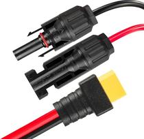 MC4–XT90 moteriškos jungties adapterio kabelis, 9 m, 10 AWG, alavuotas varis, PVC apvalkalas, atsparus temperatūrai iki 105 °C, skirtas elektrinėms, kemperiams ir autonominėms sistemoms
