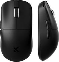 MCHOSE L7 Ultra 39 g ultralengva belaidė žaidimų pelė, juoda | PAW3950, 42 000 DPI, 8000 Hz atnaujinimo dažnis, 750 IPS, 50 G pagreitis, 2,4 GHz / „Bluetooth“ / USB-C laidinis ryšys, skirta mažoms rankoms