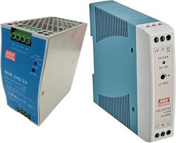 Mean Well Original NDR-240-24 24V 10A MeanWell NDR-240 24V 240W maitinimo šaltinis 15W 5V 3A; MeanWell, MDR-20-5; maitinimo šaltinis DIN Rail