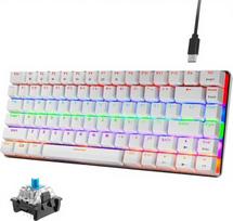 Mechaninė klaviatūra AK33, vaivorykštinis LED apšvietimas, USB laidas, 82 klavišai