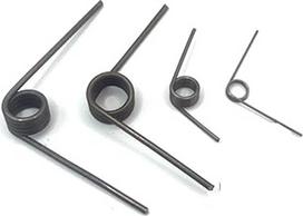 Mechaninės sukimo spyruoklės, 10 vnt., 1,6 mm, kairiarankės spyruoklinio plieno, mažos V formos spiralės sukimo spyruoklės, laipsniškos spyruoklės spaustukai, kairiarankės spyruoklės (4,8 mm (3 apvijos),8 mm (10 vnt.), 1,6 mm (120 laipsnių))