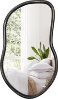 Medinio rėmo veidrodis Netaisyklingas asimetriškas sieninis veidrodis Ūkio namų didelis vonios kambario veidrodis Rustic Black Wall Mirror for Living Room Bedroom Entryway Hallway