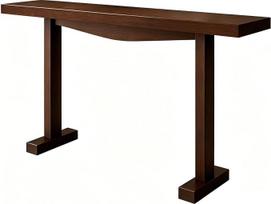 Medinis konsolinis staliukas, modernus siauras prieškambario staliukas su kvadratinėmis kojomis, skirtas prieškambariui ir svetainei (rudas, 100 x 30 x 75 cm / 39 x 12 x 30 colių)
