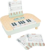 Medinis vaikų pianinas su 18 klavišais, skaitmeninis, muzikinis žaislas vaikams nuo 2 metų, „Montessori“ ugdomasis žaislas, muzikos instrumentas, dovana berniukams ir mergaitėms
