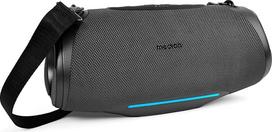 MEDION P61762 Nešiojamasis "Bluetooth" garsiakalbis (akumuliatorius, žemų dažnių stiprinimas, muzikinis langelis, RGB šviesos efektai, IPX7 apsauga nuo vandens ir tvirtumas, integruotas maitinimo bankas, 2 x 25 W RMS) Antracitas