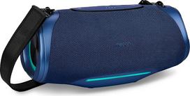 MEDION P61762 nešiojamas „Bluetooth“ garsiakalbis (baterija, žemų dažnių sustiprinimas, muzikinė dėžutė, RGB šviesos efektai, IPX7 atsparumas vandeniui ir tvirta konstrukcija, integruotas išorinis akumuliatorius, 2 x 25 W RMS) Mėlynas