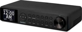 MEDION P66750 Virtuvinis radijas, montuojamas po spintele (DAB+ virtuvinis radijas, PLL FM radijas, reguliuojamo ryškumo TFT spalvotas ekranas, maisto gaminimo laikmatis, „Bluetooth“, LED juostelė, komplekte – montavimo reikmenys) Juodas