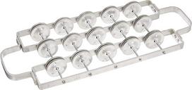 Meinl Percussion Aluminium Rocar Instrument - Mittelgroße Samba Schelleninstrument - Aluminium, Silber (RC2-M)