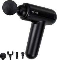 MELISSA Infinity 16770047 Masažo pistoletas, įkraunamas 4 priedais, juodas
