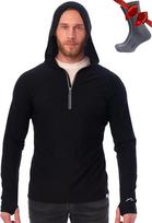 Merino.tech 100% Merino Hoody Vyriškas su gobtuvu - Termo marškinėliai su gobtuvais, pagaminti iš Merino vilnos, vyriški džemperiai su gobtuvais
