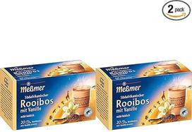 Meßmer Country Tea | Pietų Afrikos Rooibos su vanile | 20 arbatos maišelių | Be glitimo | Be laktozės | Vegan (pakuotė po 2 vnt.)
