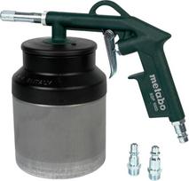 Metabo 6.01569.00 SSP 1000 smėliavimo pistoletas | Oro srautas 300 l/min, grūdintas smėliavimo antgalis ir metalinis siurbimo indas, su EURO, ARO/Orion ir ISO jungtimis, svoris 0,55 kg