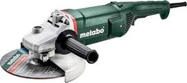 Metabo WE 2400-230 kampinis šlifuoklis, 230 mm diskas, 2400 W galingumas | Tvirtas šlifuoklis, skirtas metalui ir akmeniui, švelnus paleidimas, apsauga nuo pakartotinio paleidimo, komplektuojamas su apsauginiu dangčiu ir papildoma rankena