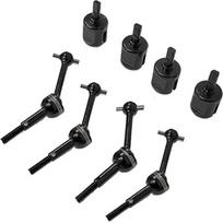 Metalinis pavaros velenas CVD ir pavarų dėžės šarnyro gaubtas, diferencialo gaubtas – modernizavimo detalės, skirtos TT01, TT02, TT-01 RC automobiliams 1:10 masteliu (kaip parodyta – 02)