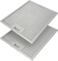 Metalinis riebalų filtras virtuvės gartraukiams, 300 x 250 mm, riebalų filtras su metaliniu tinkleliu virtuvės gartraukiams (2 vnt. rinkinys)