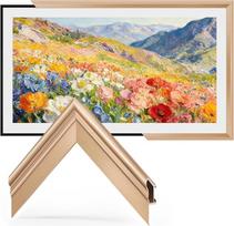 Metalo lydinio televizoriaus rėmas, skirtas „Samsung The Frame&Pro“ 65 colių modeliui, vario-aukso spalvos