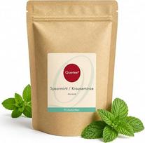 Mėtų arbata 200 g – Spearmint, Spearmint, Nana Mint | Quertee • Žolelių arbata be maišelių • 100 % mėtų lapų • Švelni mėtų arbata • Be kofeino • Be priedų • Natūrali