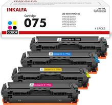 MF664Cdw toneris, suderinamas su „Canon“ kasetėmis 075, 075H I-Sensys LBP646Cdw | ImageCLASS MF667Cdw, LBP647Cdw, MF663Cdw, MF662Cdw, MF665Cdw spausdintuvų rašalas (juodas, žydras, raudonas, geltonas, 4 vnt. rinkinys)