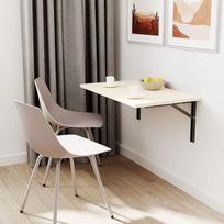 mikon 100 x 50 cm | Sieninis sulankstomas stalas Virtuvės stalas Rašomasis stalas Vaikų stalas Vanilė
