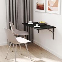 mikon 60 x 40 cm | Sieninis sulankstomas stalas Virtuvės stalas Rašomasis stalas Vaikų stalas Antracitas