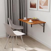 mikon 80 x 40 cm | Sieninis sulankstomas stalas Virtuvės stalas Rašomasis stalas Vaikų stalas | Burgundija