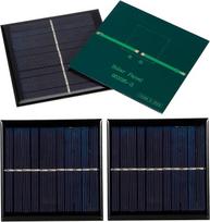 Mikro saulės elementų modulis, 1 W, 5,5 V, itin efektyvus saulės elementų modulis, 95 x 95 mm, mini saulės moduliai su dervos danga, ilgaamžiai, skirti saulės energija maitinamiems žaislams, lemputėms, ekranams, D, 4 vnt.