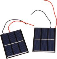 Mikro-mini saulės elementai, skirti saulės baterijoms, 1,5 V, 400 mA, 80 x 60 mm, 2 vnt.