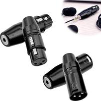 Mikrofono adapteris iš 3,5 mm į XLR, skirtas „Rode“ mikrofonams: 3,5 mm stereo TRS moteriškos jungties į 3 kontaktų XLR vyriškos jungties mikrofoninis adapteris, garso keitiklis, skirtas „Rode“ mikrofonams, vaizdo kameroms ir įrašymo įrenginiams, 4 vnt. r