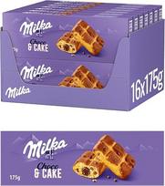 Milka Cake & Choc - Mini pyragas su švelniu Alpių pieno šokoladu ir skysto šokolado šerdimi - 16 x 175g