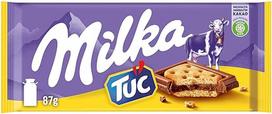 Milka TUC - Alpių pieno šokoladas su traškiais krekeriais - 87g