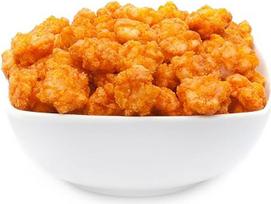 Mini karšti ryžių krekeriai 2500g - traškūs, pikantiški, ugniniai, su sojų padažu