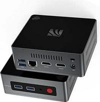 Mini kompiuteris Mini stalinis kompiuteris "Windows 10" 8GB RAM 128G SSD Celeron J4125 (iki 2,7 GHz) procesorius Palaiko 4K HD Dvigubas HDMI Dvigubas WiFi (2,4G + 5,8G) Ethernet 1000M USB 3.0X4 BT4.0