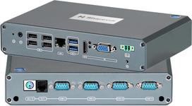 Mini kompiuteris su „Intel N3150“ procesoriumi (iki 2,08 GHz), 4 branduoliai / 4 srautai, mini stalinis kompiuteris su SSD, 4K ekranas, 6 USB jungtys, HDMI, „Wi-Fi 5.0“, RJ45, WOL, maitinimo atkūrimas, 4GB DDR3 RAM, 64GB SSD, „Phoenix Terminal“ maitinim