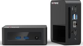 Mini kompiuteris su procesoriumi i5 12450H (4,40 GHz, 8 branduolių / 12 sriegių), dviejų kanalų 16GB RAM, 256GB SSD, „Windows 11 Pro“, „Wi-Fi“, „BT 5.2“, 3 x USB 3.0, USB 2.0, HDMI*2, USB-C, 4K@60 Hz, 3 vienu metu rodomi ekranai, mini kompiuteris