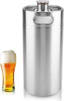 Mini nerūdijančio plieno alaus statinė "Growler Keg" nešiojamoji alaus amatų statinė su spiraliniu dangčiu, skirta namų alaus daryklai Viešbutis Baras Pub 3.6L