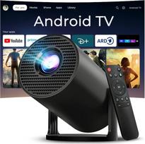 Mini nešiojamas projektorius, palaikantis 4K raišką, „Android 14“ programėlę ir nuotolinį valdymą