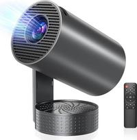 Mini projektorius 4K 1080P, išmanusis nešiojamas projektorius su „Android 13“, „Wi-Fi 6“ ir „BT 5.4“
