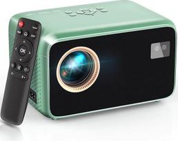 Mini projektorius 4K palaikymas 【Automatinis fokusavimas/trapezoidinė korekcija 6D/4P】WiFi6 "Bluetooth", 18000L gimtoji 1080P Full HD raiška su 50 % priartinimu, 300 colių LED nešiojamasis projektorius, suderinamas su išmaniuoju telefonu/HDMI