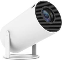 Mini projektorius 4K, suderinamas su „Android 11“, išmanusis projektorius su 5G, „Wi-Fi 6“ ir „Bluetooth 5.0“, mini projektorius „Full HD 1080P“, palaikantis 200 ANSI ir 8000 L, automatinis horizontalus trapecijos iškraipymų koregavimas (baltas)
