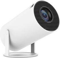 Mini projektorius 4K, suderinamas su „Android 11“, išmanusis projektorius su 5G, „Wi-Fi 6“ ir „Bluetooth 5.0“, mini projektorius „Full HD 1080P“, palaikantis 200 ANSI ir 8000 L, automatinis horizontalus trapecijos iškraipymų koregavimas (baltas)