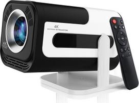 Mini projektorius palaiko 4K ir 1080P raišką, išmanusis nešiojamas projektorius su „Wi-Fi 6“ ir „Bluetooth 5“, mini projektorius su automatine trapecijos korekcija, 180° pasukamas projektorius, skirtas namų kinui ir naudojimui lauke, suderinamas su HDMI,