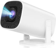Mini projektorius palaiko 4K ir 1080P raišką, 2026 m. modelio nešiojamas išmanusis projektorius su „Wi-Fi 6“ ir „Bluetooth 5“, automatine trapečių korekcija, mini projektorius, pasukamas 180°, skirtas namų kinui / naudojimui lauke su mobiliuoju telefonu